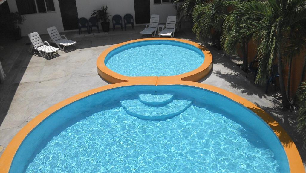 Bungalows Delfin Hotel Playa Azul Bagian luar foto